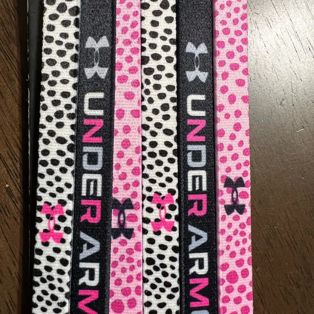 Girls Under Armour 6 Pack Graphic Headbands